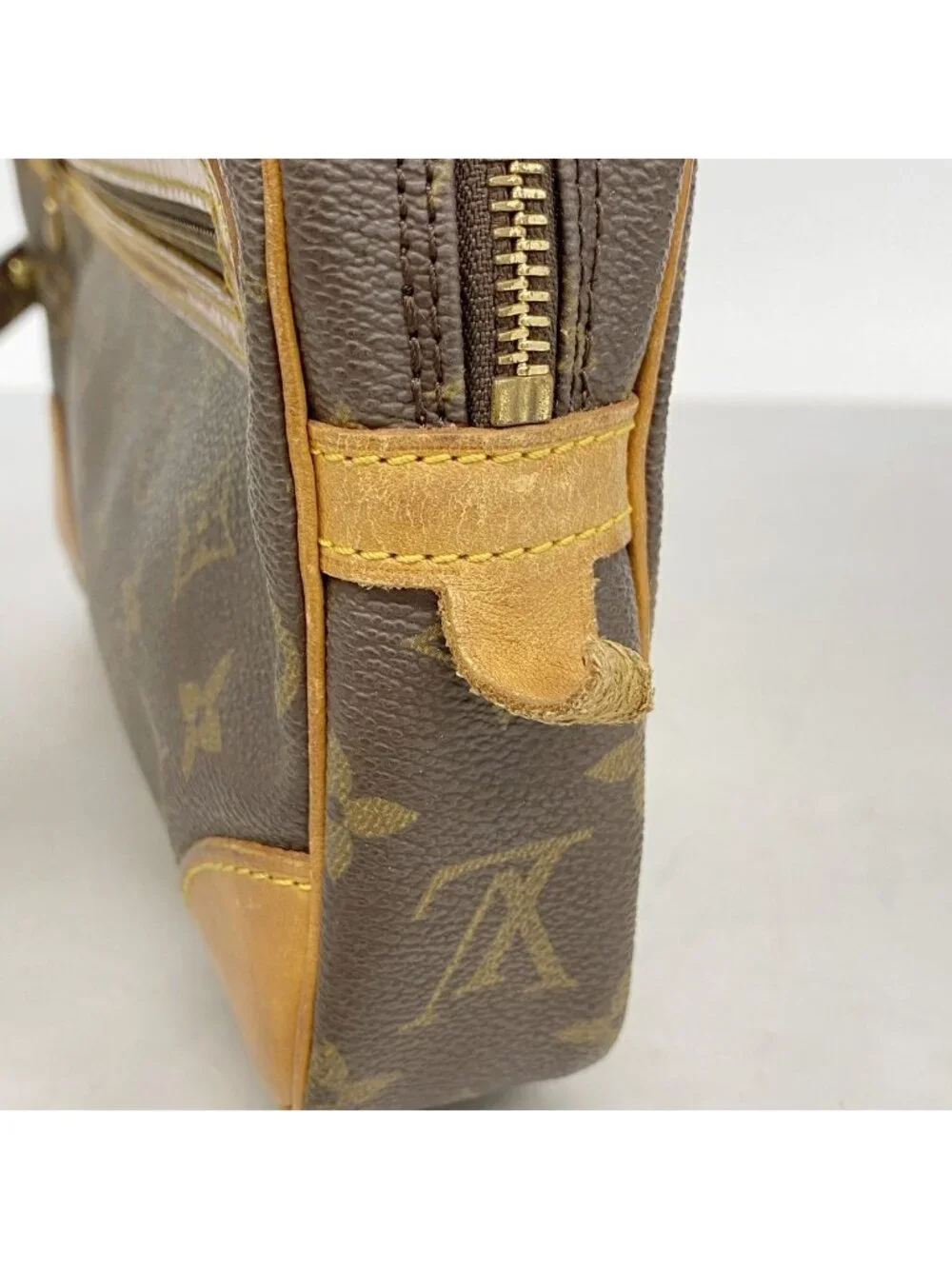 Louis Vuitton Clutch Monogram Marly Dragonne GM Brown